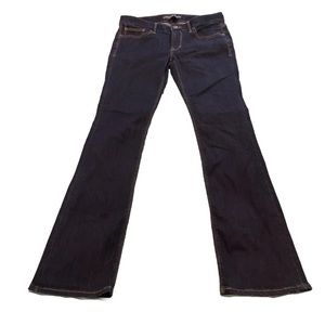 Express Barely Boot Low Rise Womens Jeans Size 4R Dark Wash